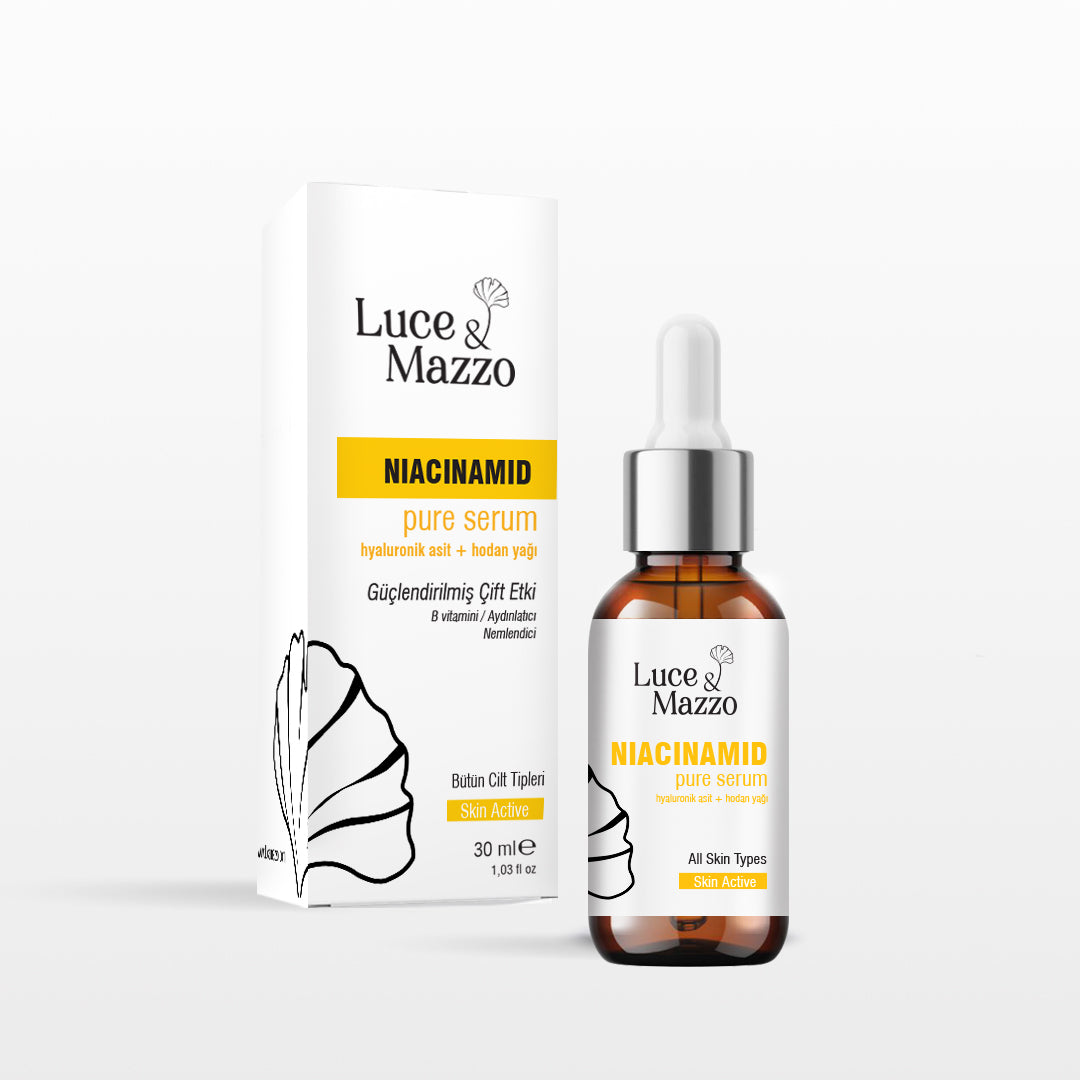 Yağ Dengeleyici & Nemlendirici Cilt Serumu 30 ml – Niacinamide & Hyaluronik Asit
