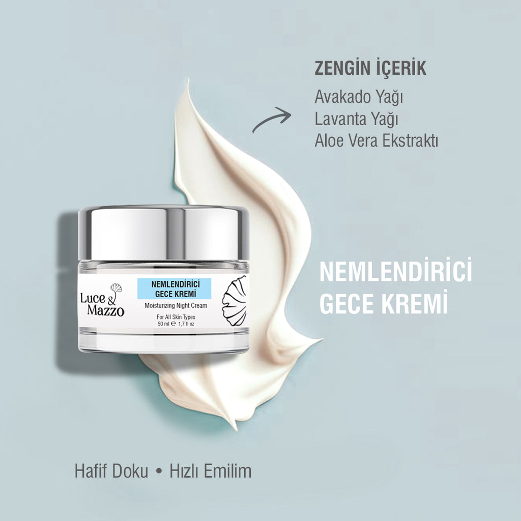 Gece Bakım Kremi 50 ml - Kırışıklık Karşıtı Cilt Yenilemeye Yardımcı