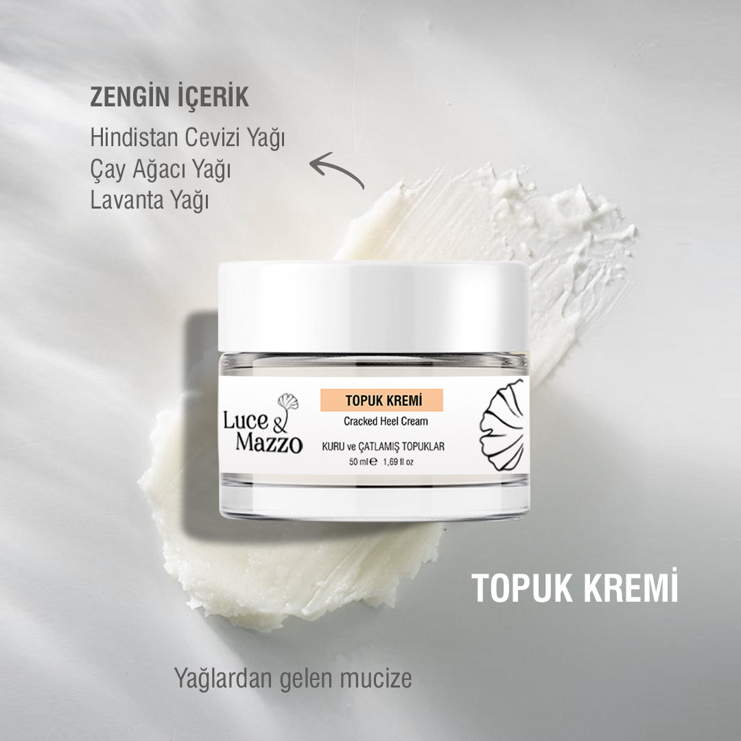 Topuk Çatlak Kremi 50 ml - Kuru Topuklar için Ayak Bakım Kremi