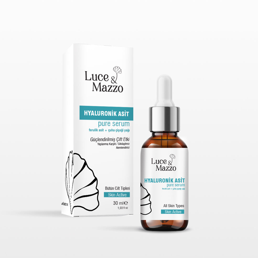 Aydınlatıcı Nemlendirici Serum 30 ml , Hyaluronik Asit Ferulic Asit