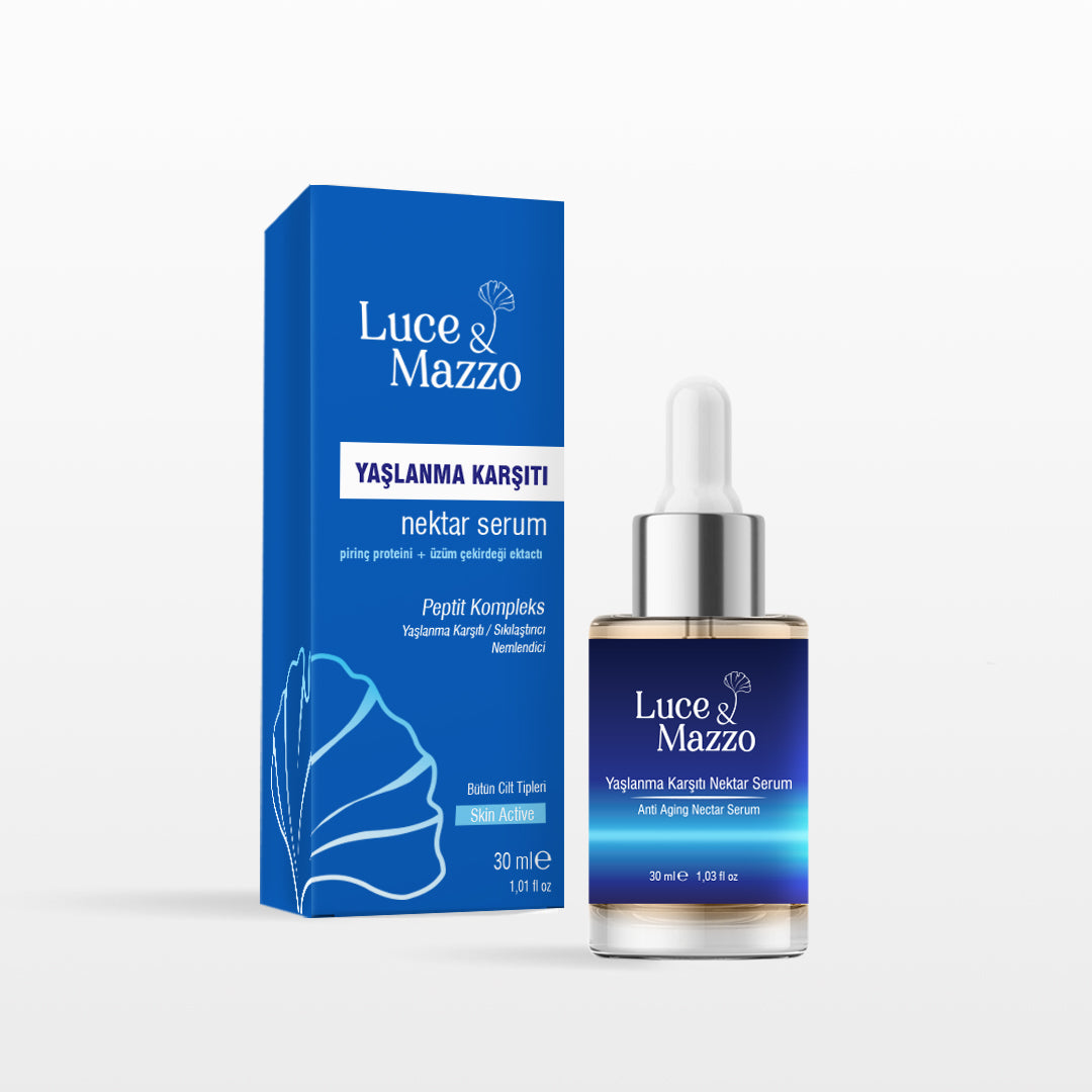 Ödüllü Anti-Aging Nektar Cilt Bakım Serumu, Peptit İçerikli, Göz Çevresi ve Cilt